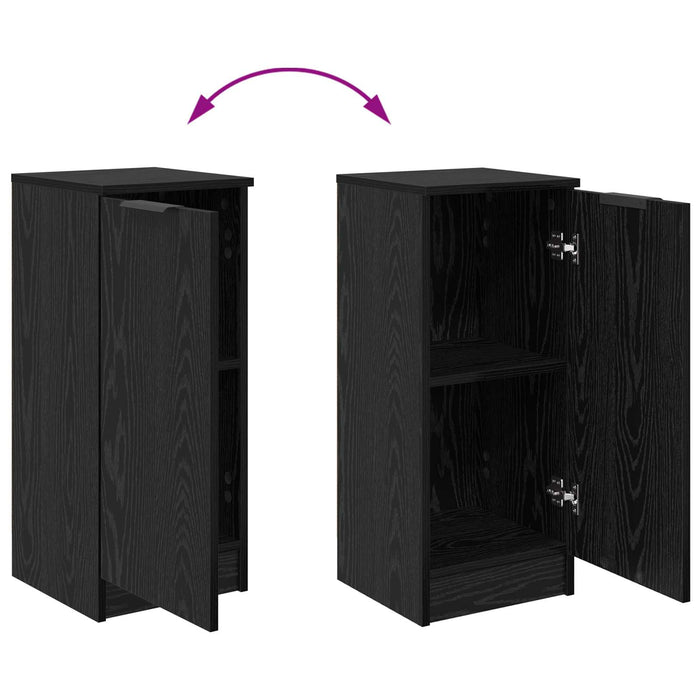 Bufet Stejar Negru 30 x 30 x 70 cm Lemn compozit - WALTI WALTI