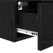 Dulap de noapte Stejar Negru 34 x 30 x 20 cm Lemn compozit - WALTI WALTI