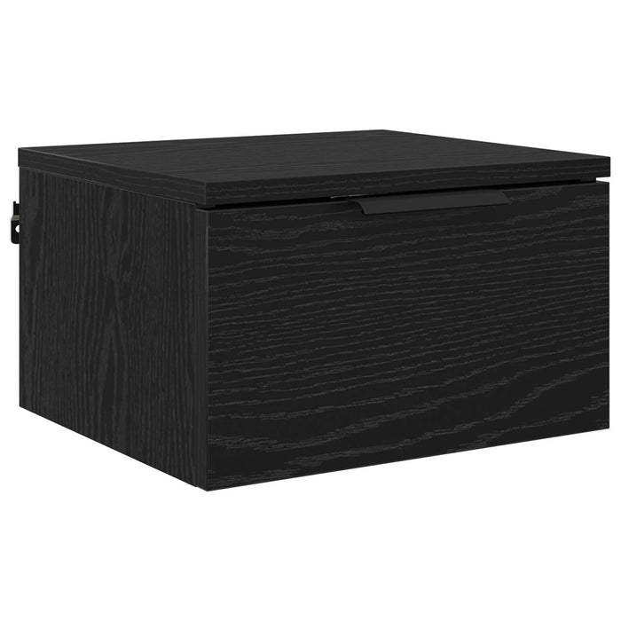 Dulap de noapte Stejar Negru 34 x 30 x 20 cm Lemn compozit - WALTI WALTI