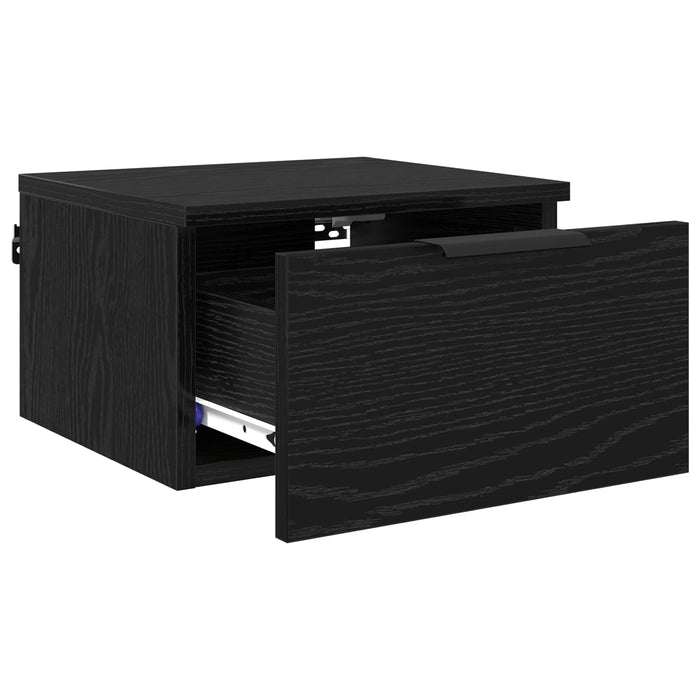 Dulap de noapte Stejar Negru 34 x 30 x 20 cm Lemn compozit - WALTI WALTI