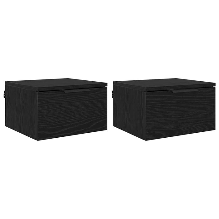 Dulap de noapte cu sertar 2 pcs Stejar Negru 34 x 30 x 20 cm - WALTI WALTI