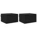 Dulap de noapte cu sertar 2 pcs Stejar Negru 34 x 30 x 20 cm - WALTI WALTI