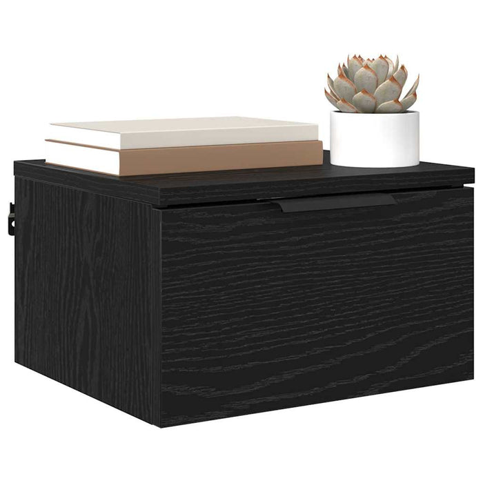 Dulap de noapte cu sertar 2 pcs Stejar Negru 34 x 30 x 20 cm - WALTI WALTI