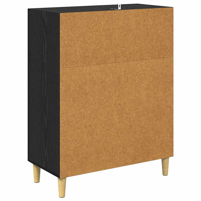 Bufet Stejar Negru 69,5 x 34 x 90 cm Lemn compozit - WALTI WALTI