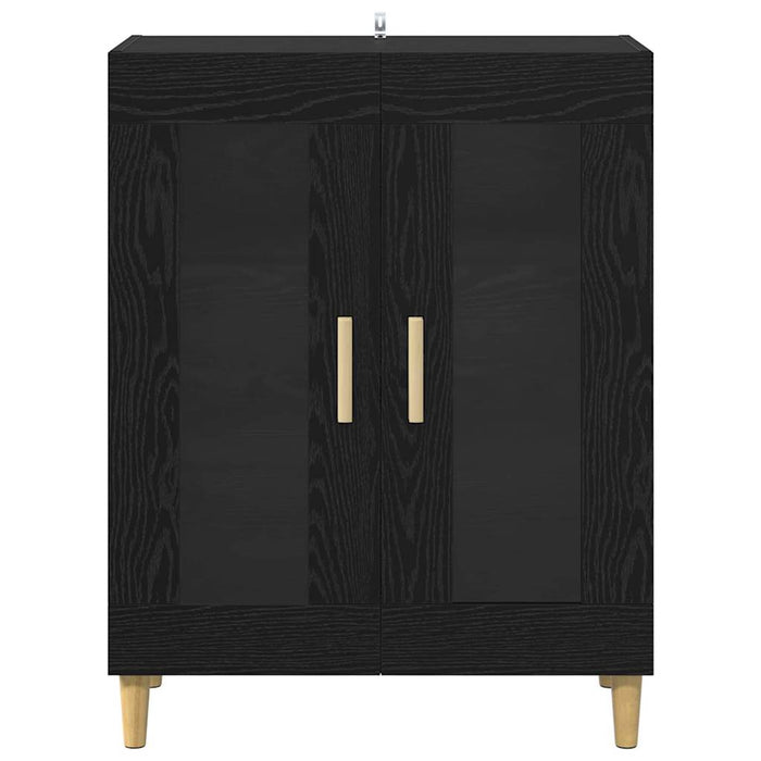Bufet Stejar Negru 69,5 x 34 x 90 cm Lemn compozit - WALTI WALTI