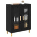 Bufet Stejar Negru 69,5 x 34 x 90 cm Lemn compozit - WALTI WALTI