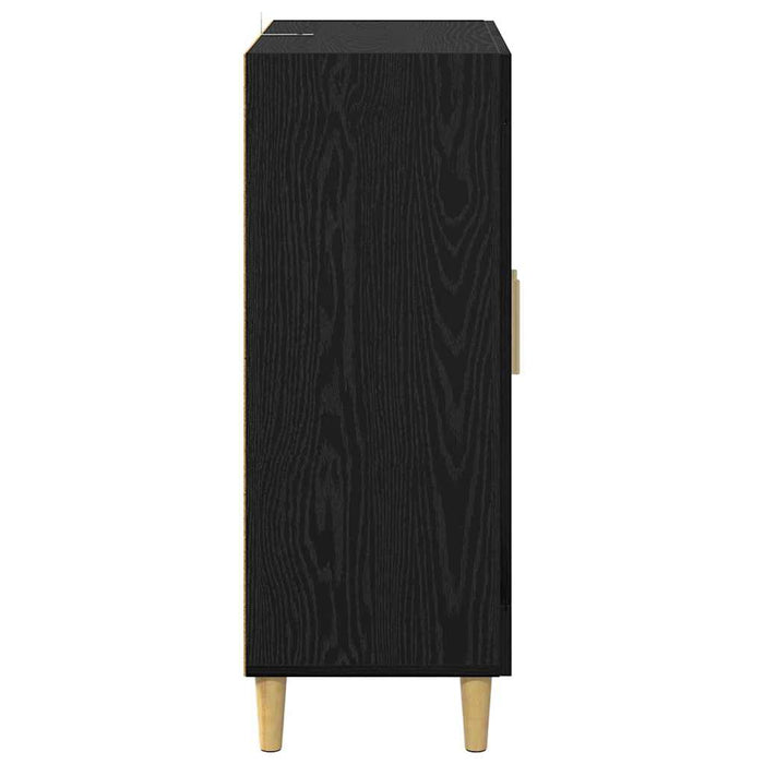 Bufet Stejar Negru 69,5 x 34 x 90 cm Lemn compozit - WALTI WALTI