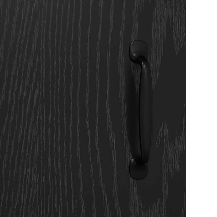 Bufet Stejar Negru 69,5 x 34 x 90 cm Lemn Ingineresc și Fier - WALTI WALTI