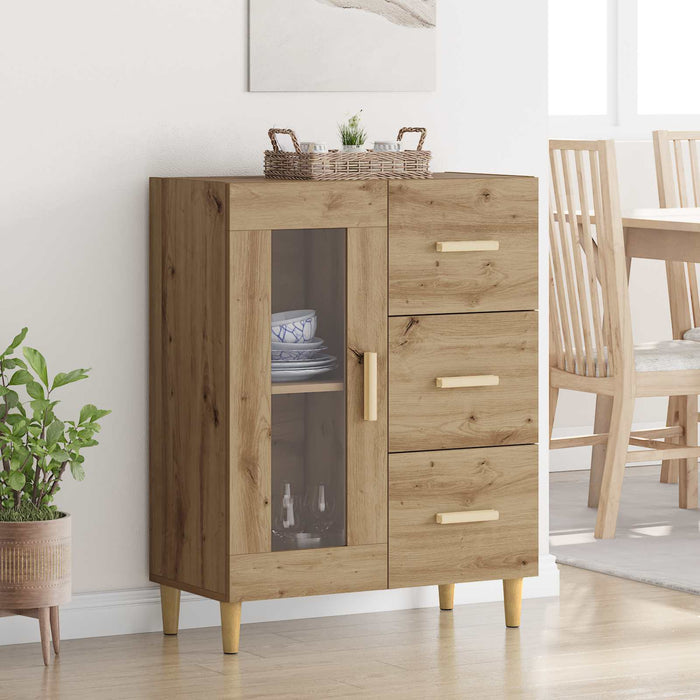 Bufet Stejar Artizanal 69,5 x 34 x 90 cm Lemn compozit - WALTI WALTI