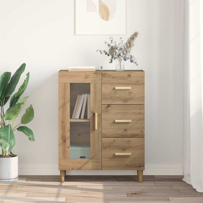 Bufet Stejar Artizanal 69,5 x 34 x 90 cm Lemn compozit - WALTI WALTI