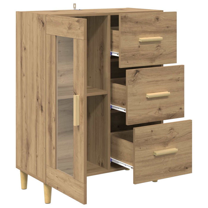 Bufet Stejar Artizanal 69,5 x 34 x 90 cm Lemn compozit - WALTI WALTI