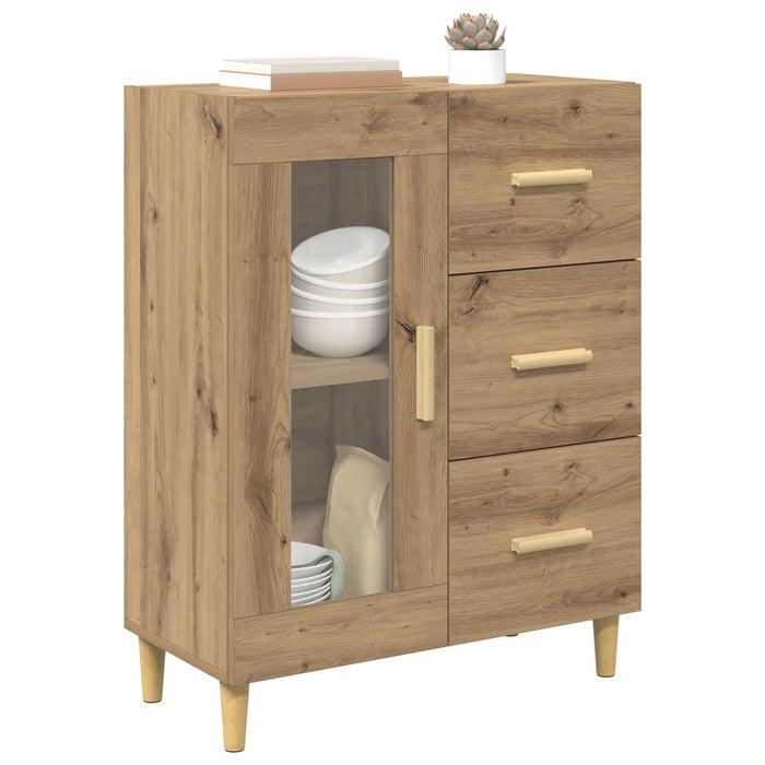 Bufet Stejar Artizanal 69,5 x 34 x 90 cm Lemn compozit - WALTI WALTI