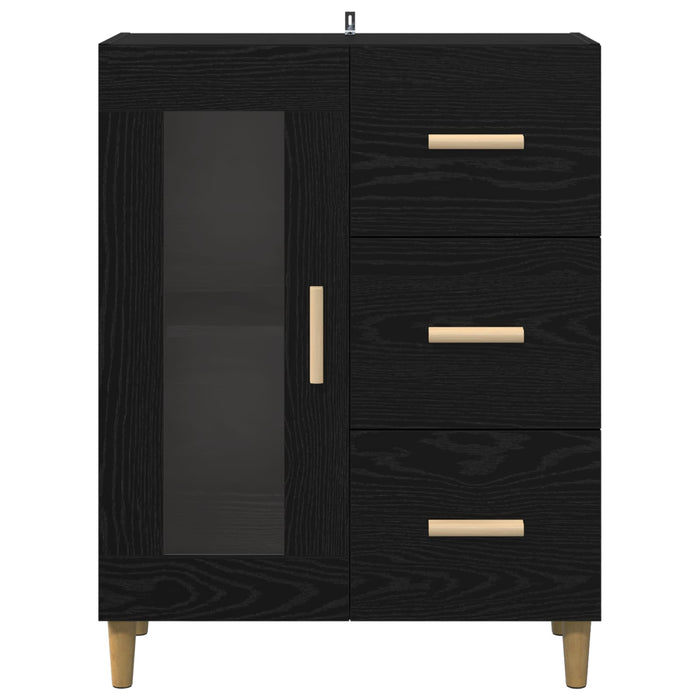Bufet cu sertar Stejar Negru 69,5 x 34 x 90 cm Lemn compozit - WALTI WALTI