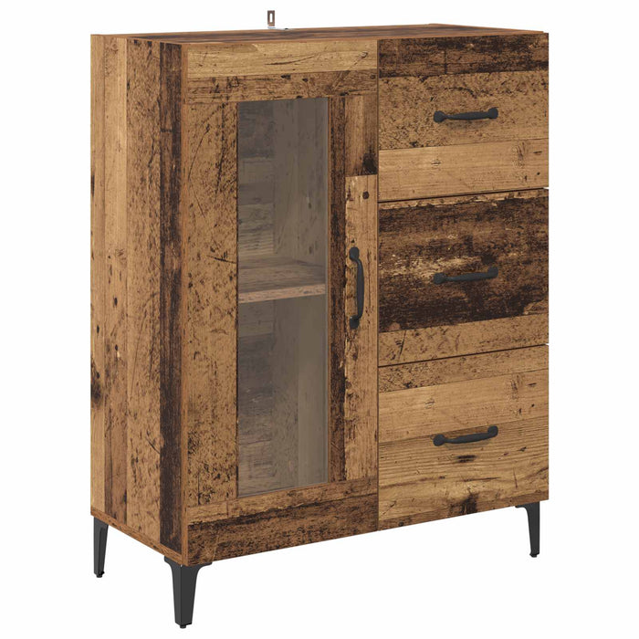 Bufet Lemn Vechi 69,5 x 34 x 90 cm Lemn Ingineresc și Fier - WALTI WALTI