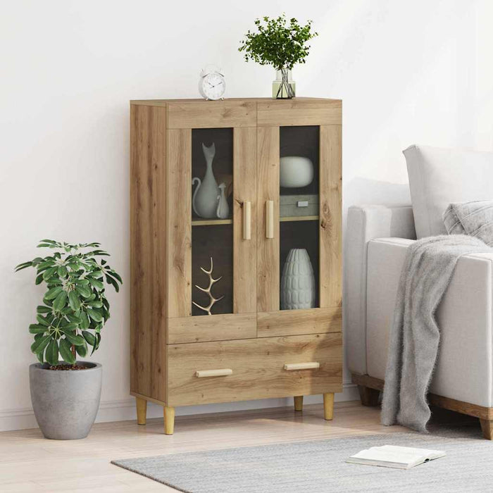 Bufet cu sertar Stejar Artizanal 70 x 31 x 115 cm Lemn compozit - WALTI WALTI