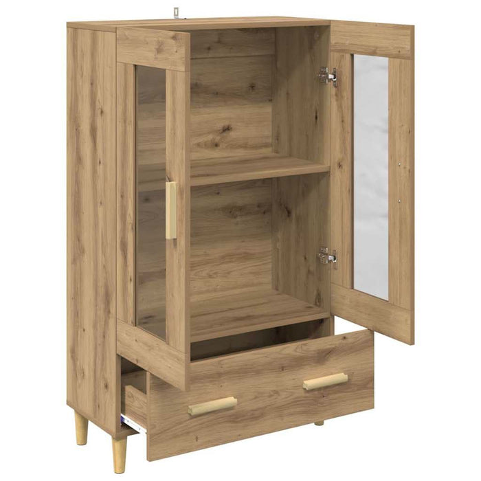 Bufet cu sertar Stejar Artizanal 70 x 31 x 115 cm Lemn compozit - WALTI WALTI