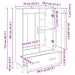 Bufet cu sertar Stejar Artizanal 70 x 31 x 115 cm Lemn compozit - WALTI WALTI
