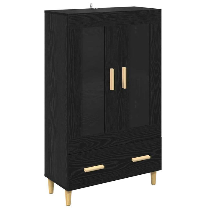Bufet cu sertar Stejar Negru 70 x 31 x 115 cm Lemn compozit - WALTI WALTI