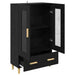 Bufet cu sertar Stejar Negru 70 x 31 x 115 cm Lemn compozit - WALTI WALTI