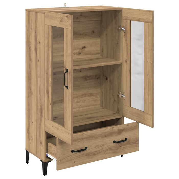 Bufet Stejar Artizanal 70 x 31 x 115 cm Lemn Ingineresc și Fier - WALTI WALTI