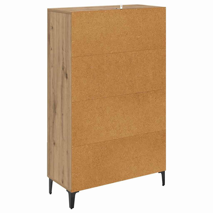Bufet Stejar Artizanal 70 x 31 x 115 cm Lemn Ingineresc și Fier - WALTI WALTI