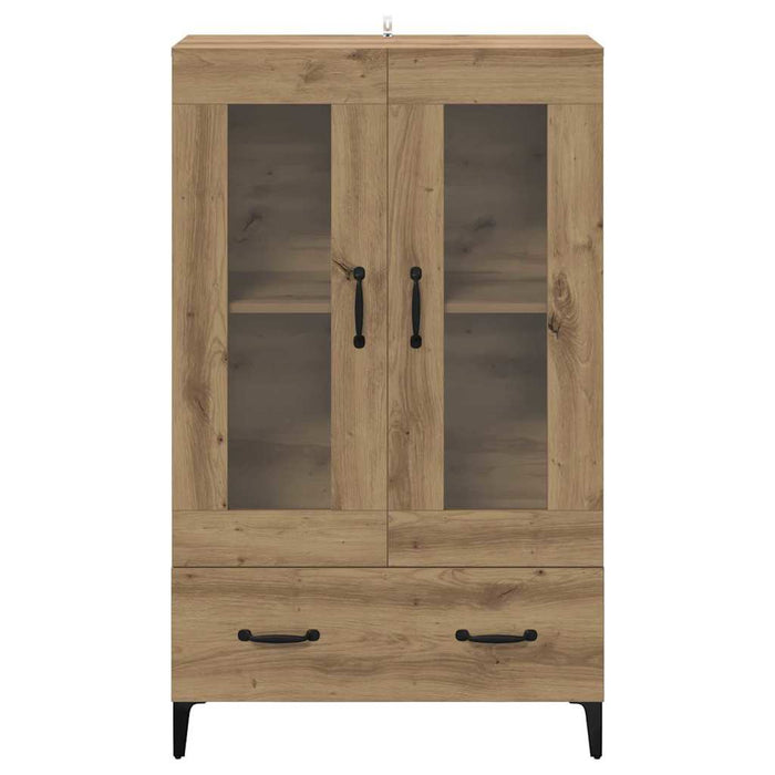 Bufet Stejar Artizanal 70 x 31 x 115 cm Lemn Ingineresc și Fier - WALTI WALTI