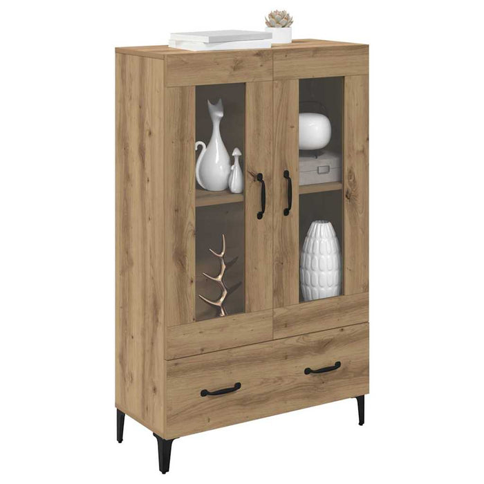 Bufet Stejar Artizanal 70 x 31 x 115 cm Lemn Ingineresc și Fier - WALTI WALTI