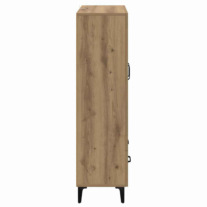 Bufet Stejar Artizanal 70 x 31 x 115 cm Lemn Ingineresc și Fier - WALTI WALTI