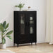 Bufet Stejar Negru 70 x 31 x 115 cm Lemn Ingineresc și Fier - WALTI WALTI