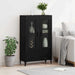 Bufet Stejar Negru 70 x 31 x 115 cm Lemn Ingineresc și Fier - WALTI WALTI