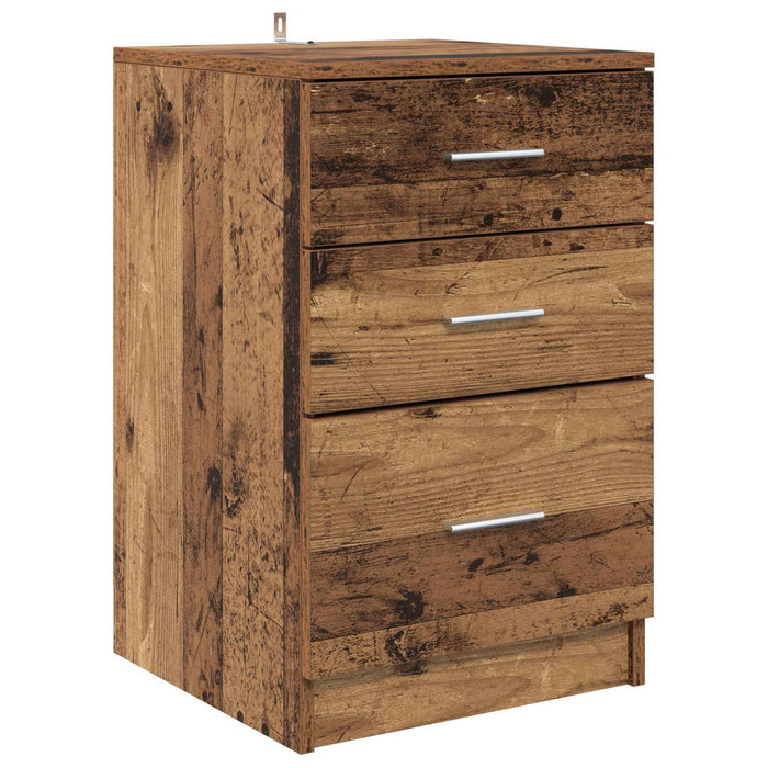 Dulap de noapte Lemn vechi 40 x 40 x 63 cm Lemn compozit WALTI