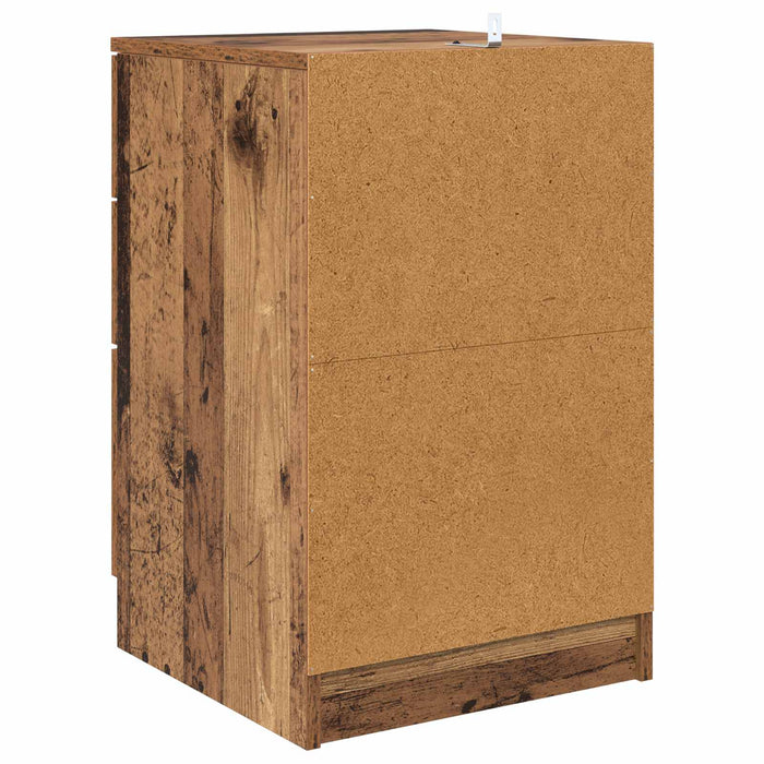 Dulap de noapte Lemn vechi 40 x 40 x 63 cm Lemn compozit WALTI