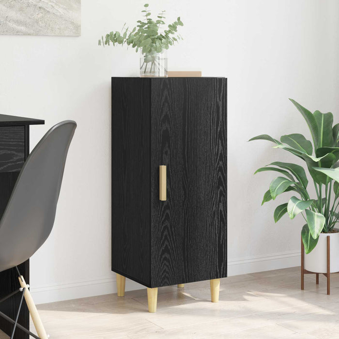 Bufet Pe perete Stejar Negru 34,5 x 34 x 90 cm Lemn compozit - WALTI WALTI