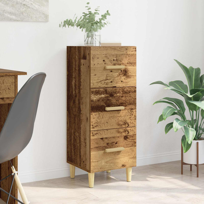 Bufet cu sertar Lemn vechi 34.5 x 34 x 90 cm Lemn compozit - WALTI WALTI
