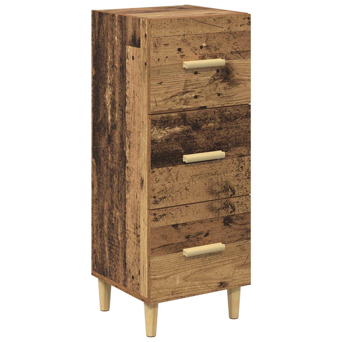 Bufet cu sertar Lemn vechi 34.5 x 34 x 90 cm Lemn compozit - WALTI WALTI