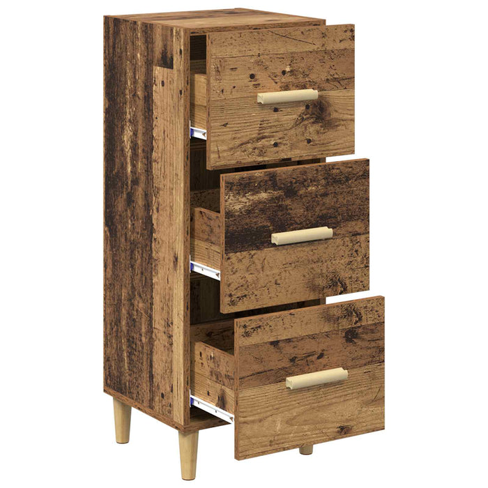 Bufet cu sertar Lemn vechi 34.5 x 34 x 90 cm Lemn compozit - WALTI WALTI