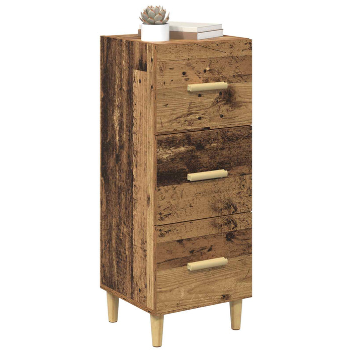 Bufet cu sertar Lemn vechi 34.5 x 34 x 90 cm Lemn compozit - WALTI WALTI