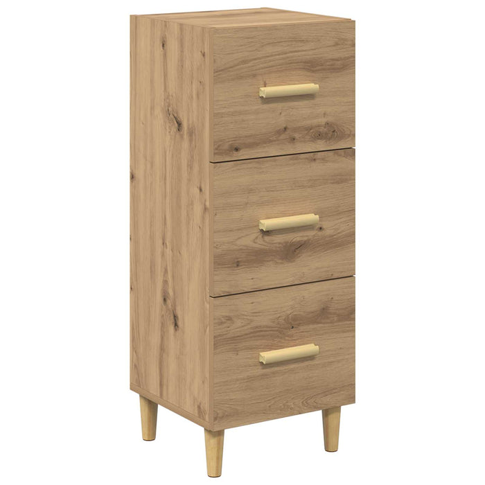 Bufet stejar artizanal 34.5 x 34 x 90 cm Lemn compozit - WALTI WALTI