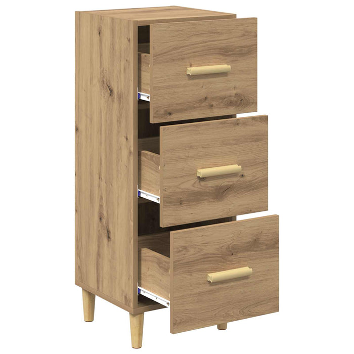 Bufet stejar artizanal 34.5 x 34 x 90 cm Lemn compozit - WALTI WALTI