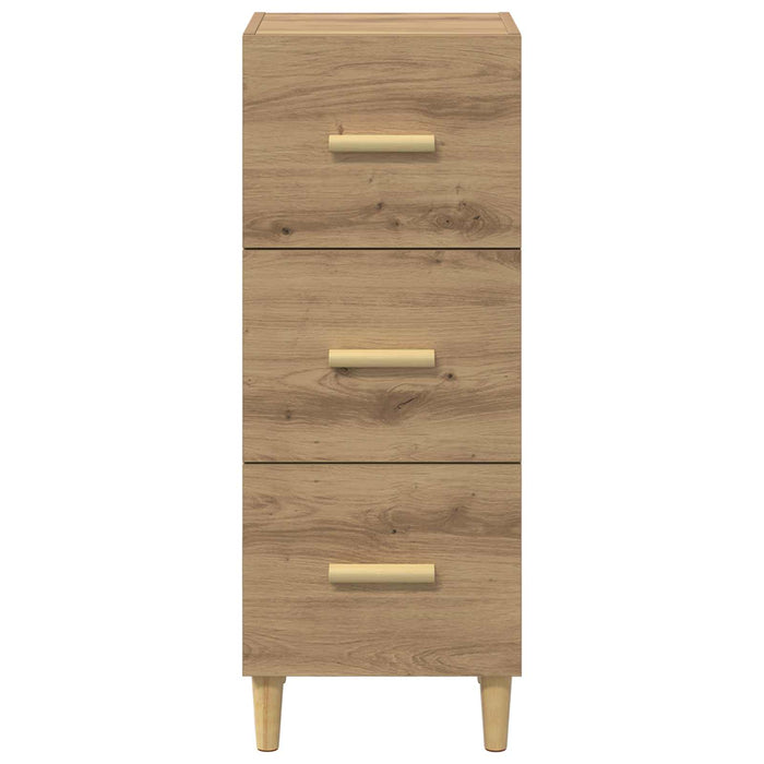 Bufet stejar artizanal 34.5 x 34 x 90 cm Lemn compozit - WALTI WALTI