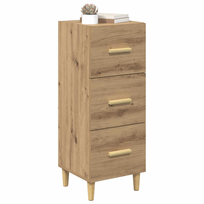 Bufet stejar artizanal 34.5 x 34 x 90 cm Lemn compozit - WALTI WALTI