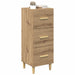 Bufet stejar artizanal 34.5 x 34 x 90 cm Lemn compozit - WALTI WALTI