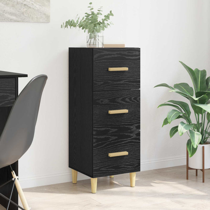 Bufet cu sertar Stejar negru 34.5 x 34 x 90 cm Lemn compozit - WALTI WALTI
