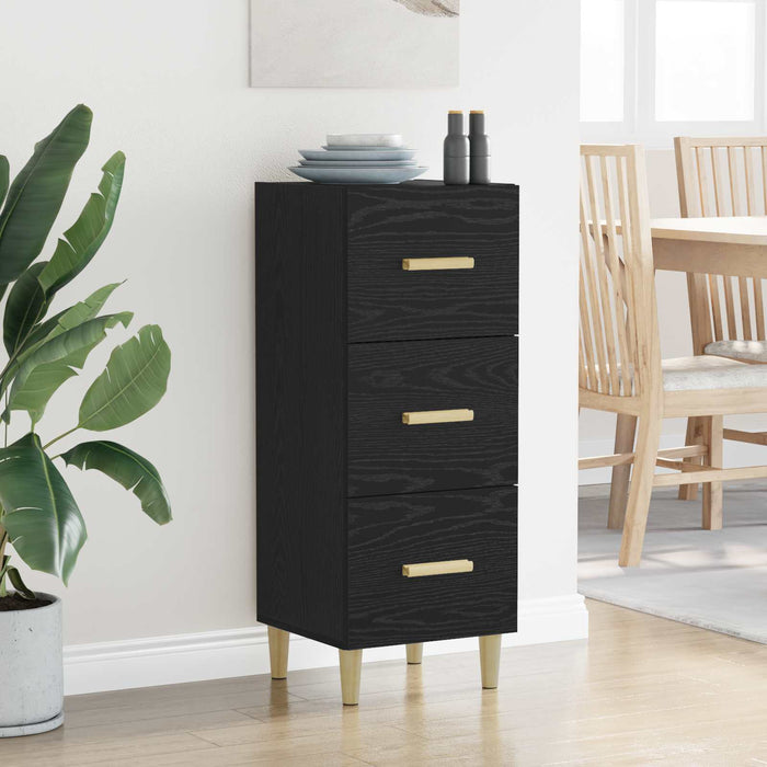 Bufet cu sertar Stejar negru 34.5 x 34 x 90 cm Lemn compozit - WALTI WALTI