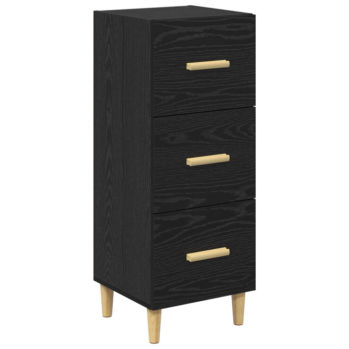 Bufet cu sertar Stejar negru 34.5 x 34 x 90 cm Lemn compozit - WALTI WALTI