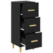 Bufet cu sertar Stejar negru 34.5 x 34 x 90 cm Lemn compozit - WALTI WALTI