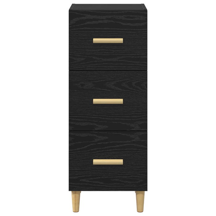 Bufet cu sertar Stejar negru 34.5 x 34 x 90 cm Lemn compozit - WALTI WALTI