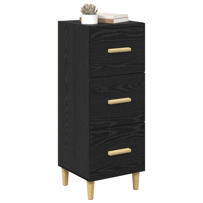 Bufet cu sertar Stejar negru 34.5 x 34 x 90 cm Lemn compozit - WALTI WALTI