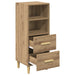 Bufet stejar artizanal 34 x 34.5 x 90 cm Lemn compozit - WALTI WALTI