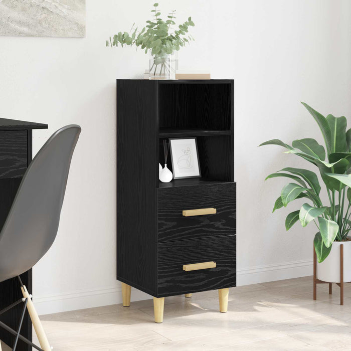 Bufet cu sertar Stejar negru 34 x 34.5 x 90 cm Lemn compozit - WALTI WALTI